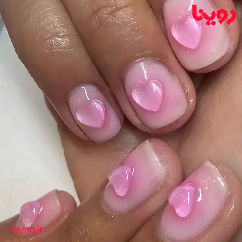 ۹. قلب‌های برجسته سه‌بعدی