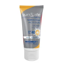 کرم ضد آفتاب آقایان سان سیف فاقد چربی با SPF40