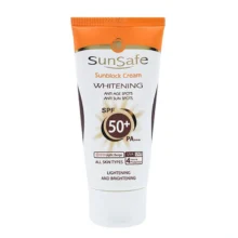 کرم ضد آفتاب روشن کننده سان سیف با SPF50 مناسب انواع پوست