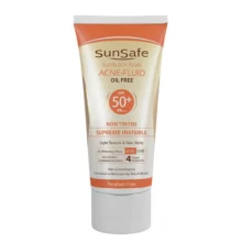 فلوئید ضد آفتاب فاقد چربی سان سیف بدون رنگ با SPF50 حجم 50 میلی لیتر