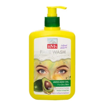 ژل شستشوی صورت بی ام اس مناسب پوست خشک حجم 500 میلی لیتر