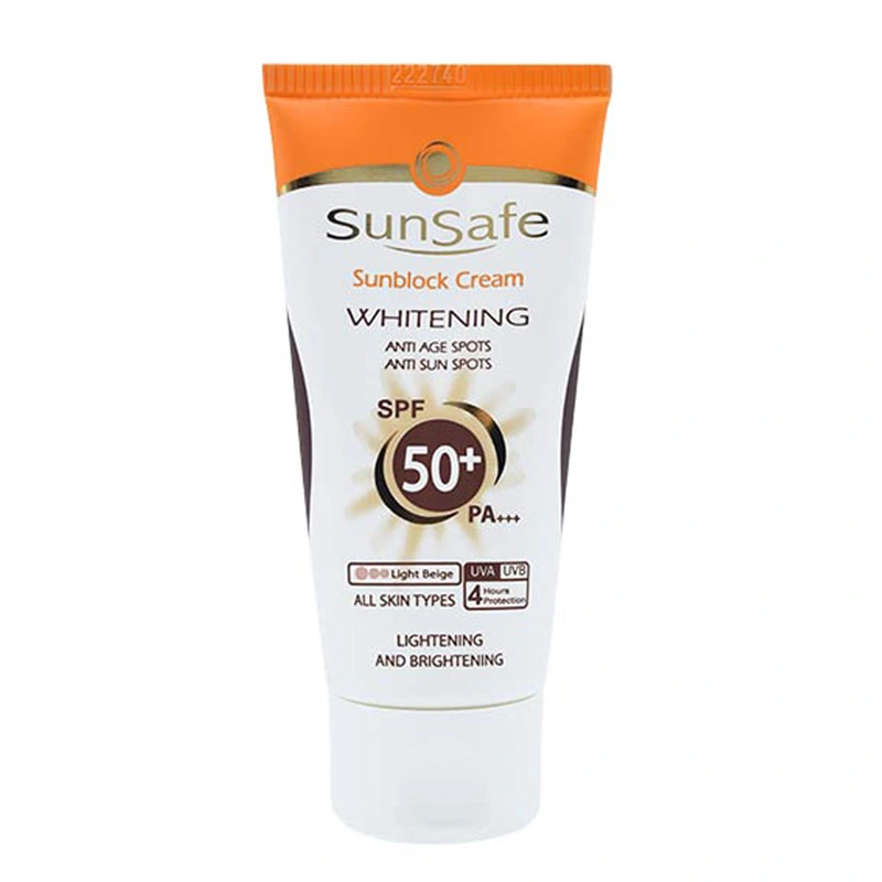 کرم ضد آفتاب روشن کننده سان سیف با SPF50 مناسب انواع پوست