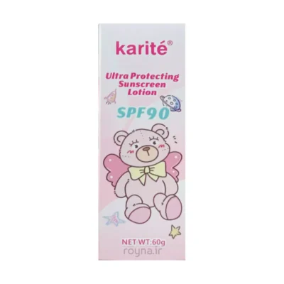 کرم ضد آفتاب کاریته مدل خرسی SPF90 بژ روشن 60 گرمی