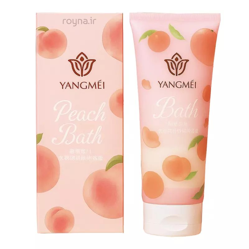 Original Yangmei Peach Body Salt تصویر اصلی نمک بدن هلو یانگمی حجم 200 گرم