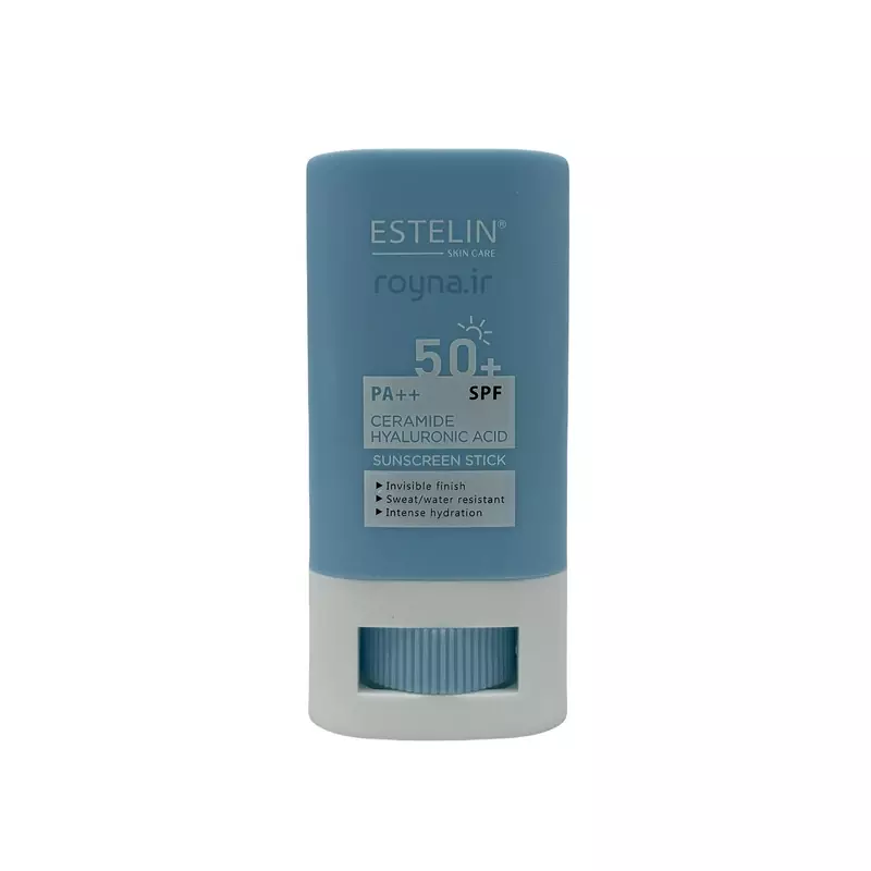ضد آفتاب استیکی استلین SPF50 حاوی هیالورونیک اسید تصویر اصلی ضد آفتاب استیکی استلین SPF50 حاوی هیالورونیک اسید و سرامید