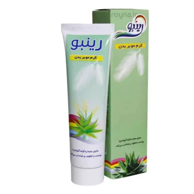 تصویر اصلی کرم موبر بدن رینبو حاوی آلوئه ورا