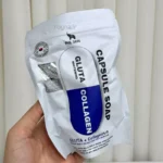 ظاهر و برچسب و لیبل صابون کپسولی کلاژن فیل اسکین