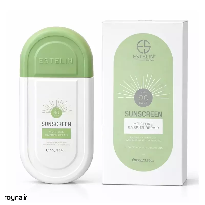 Estlin Green Repairing Sunscreen SPF90 65 تصویر اصلی کرم ضد آفتاب استلین سبز ترمیم کننده با SPF90